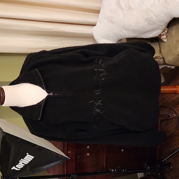 Honor The Gift Other - NWT Honor the Gift Black Script Sherpa Pullover Jacket-Size M